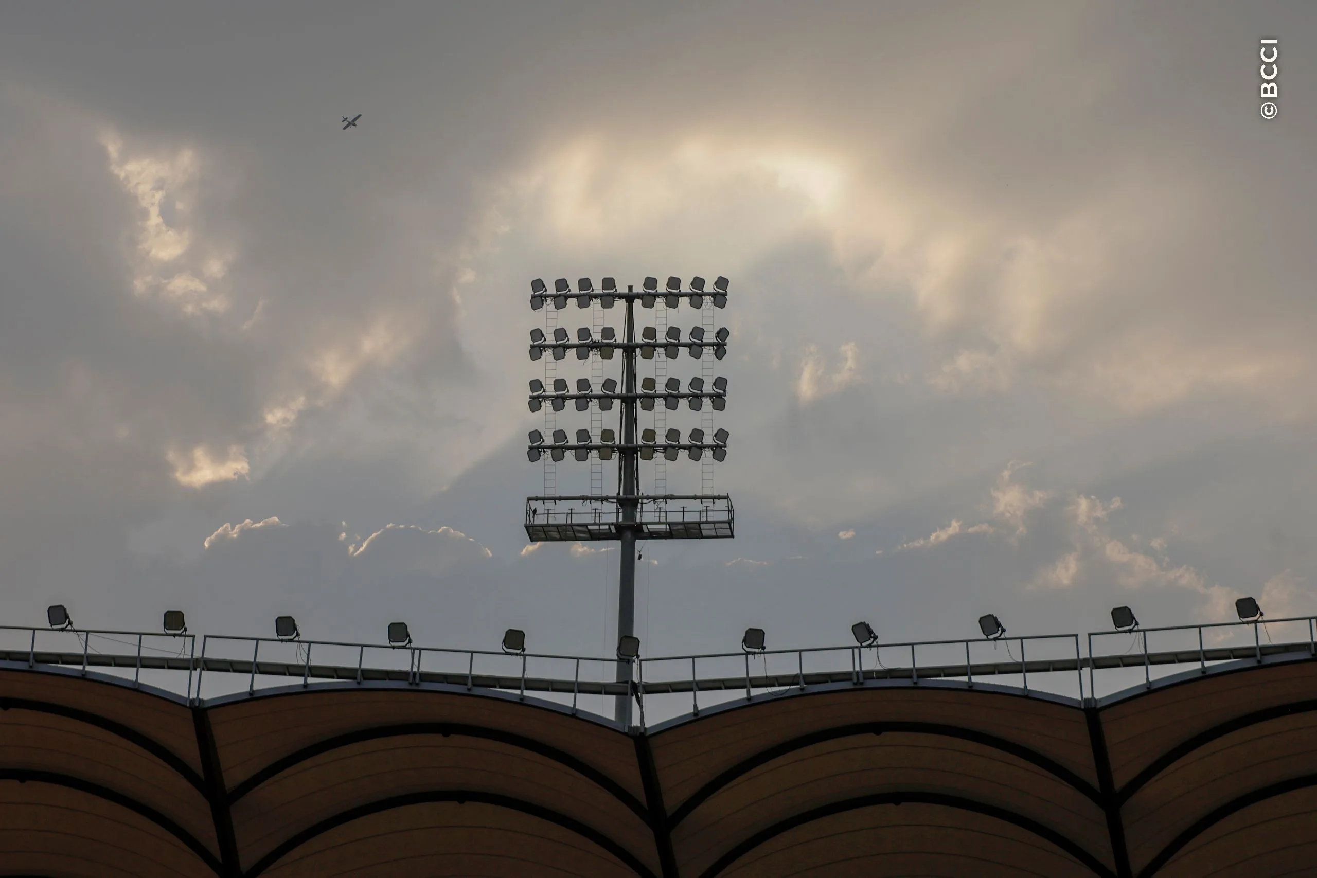 General view of stadium during the 4th T20I match between India and West Indies at the Rajiv Gandhi International Stadium, Hyderabad, India on October 14, 2026.Photo: Surjeet Yadav / CREIMAS for BCCI