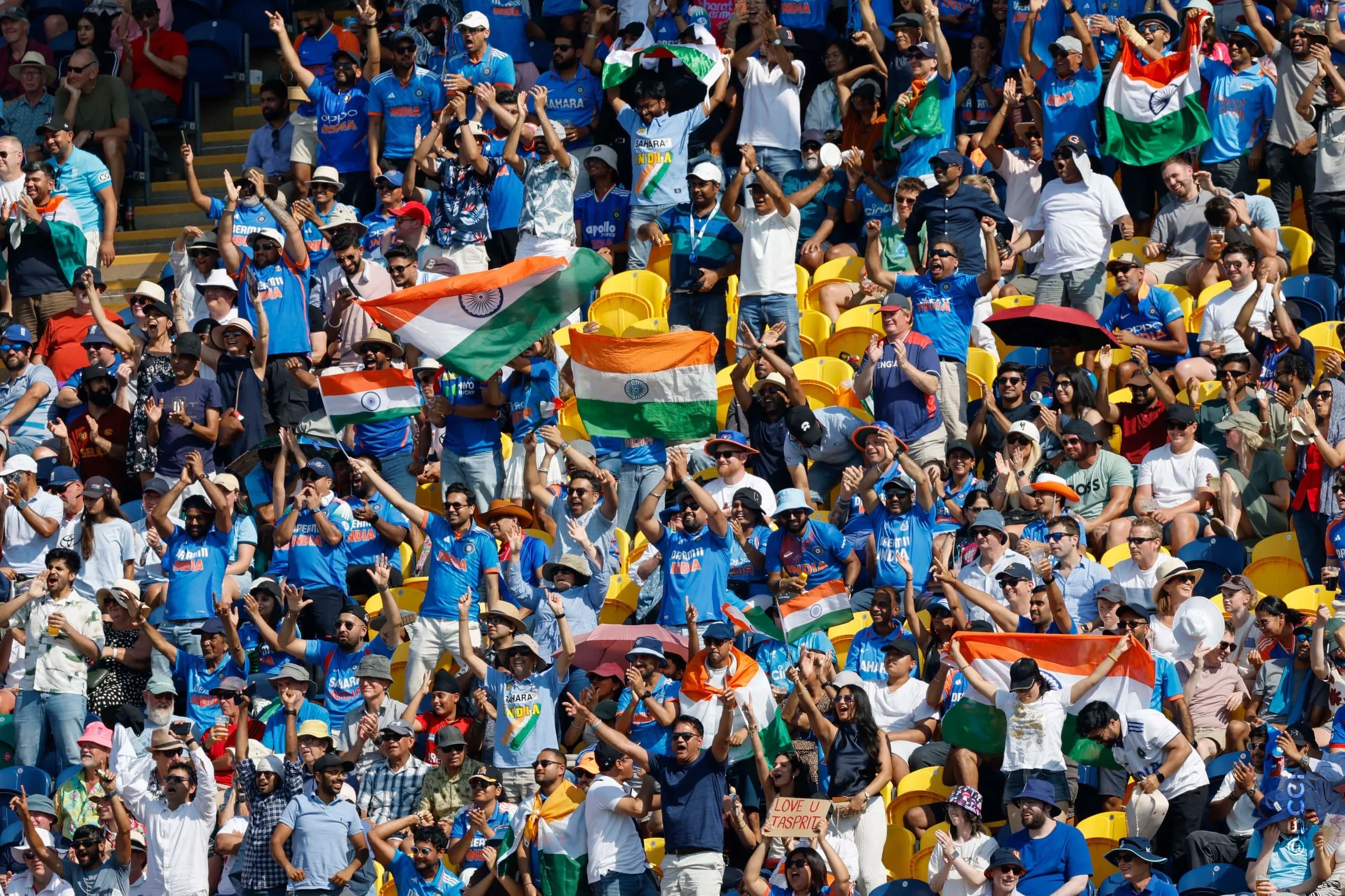 Fans during the 2nd ODI match between England and India at the Sophia Gardens, Cardiff, Wales on July 16, 2026.Photo: Deepak Malik / CREIMAS for BCCI