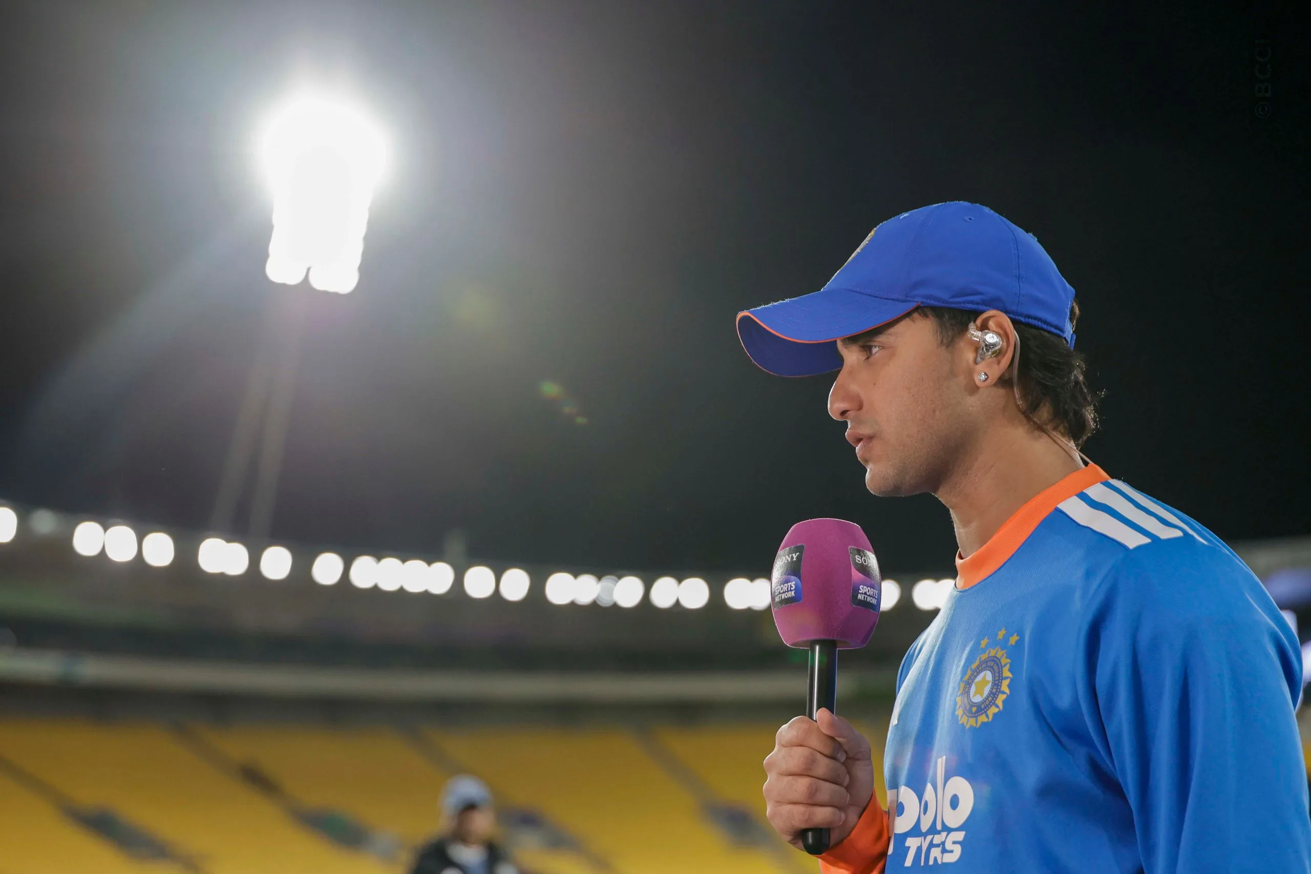 Abhishek Sharma of India during the 3rd T20I match between New Zealand and India at the Hnry Stadium, Wellington, New Zealand on October 27, 2026.Photo: Surjeet Yadav / CREIMAS for BCCI