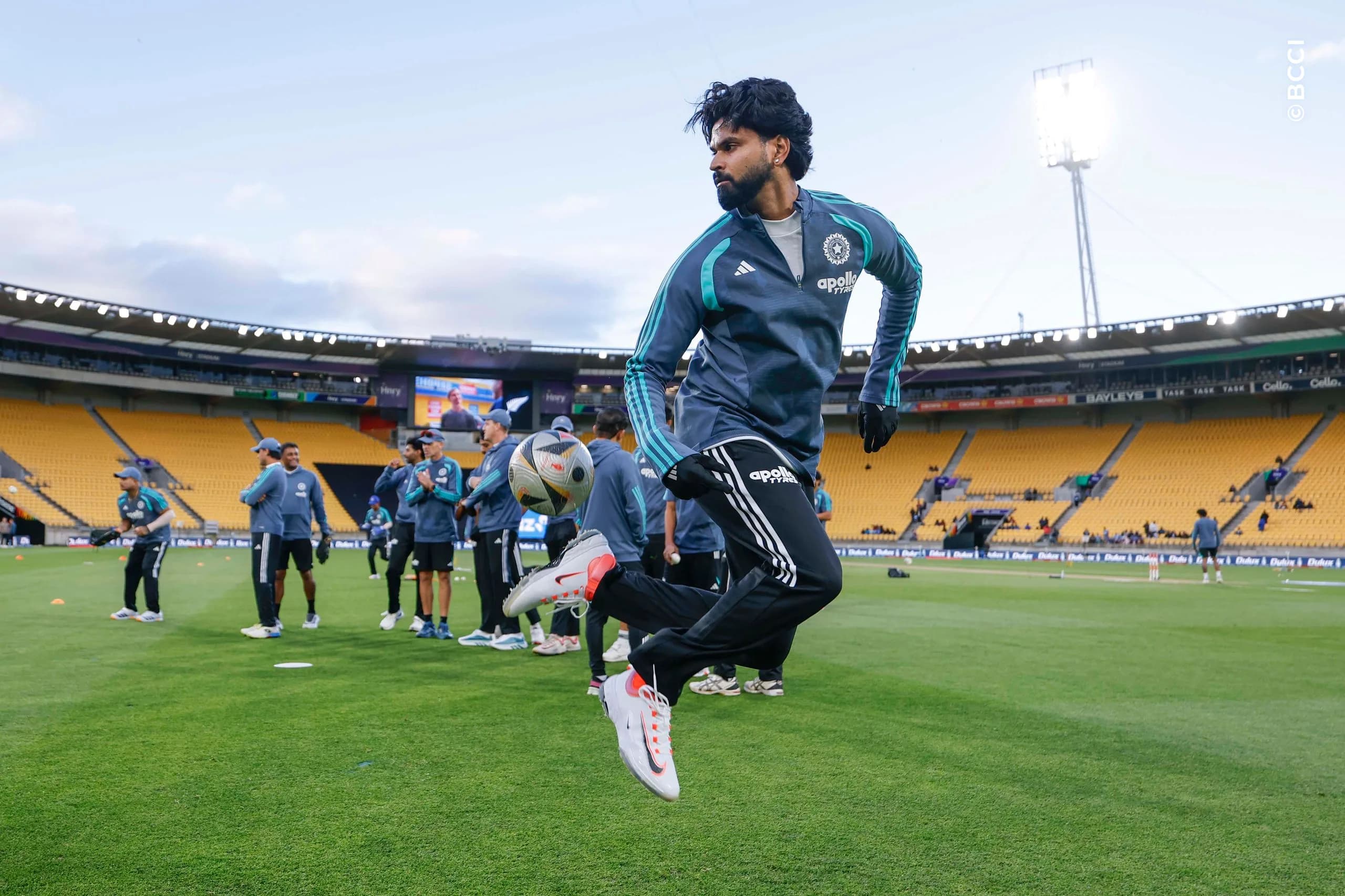 Shreyas Iyer of India during the 3rd T20I match between New Zealand and India at the Hnry Stadium, Wellington, New Zealand on October 27, 2026.Photo: Surjeet Yadav / CREIMAS for BCCI