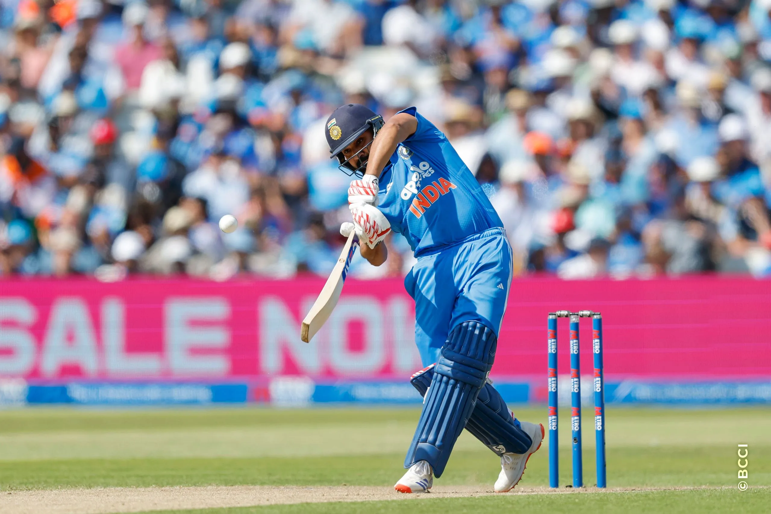 Rohit Sharma of India during the 1st ODI match between England and India at the Edgbaston, Birmingham, England on July 14, 2026.Photo: Deepak Malik / CREIMAS for BCCI