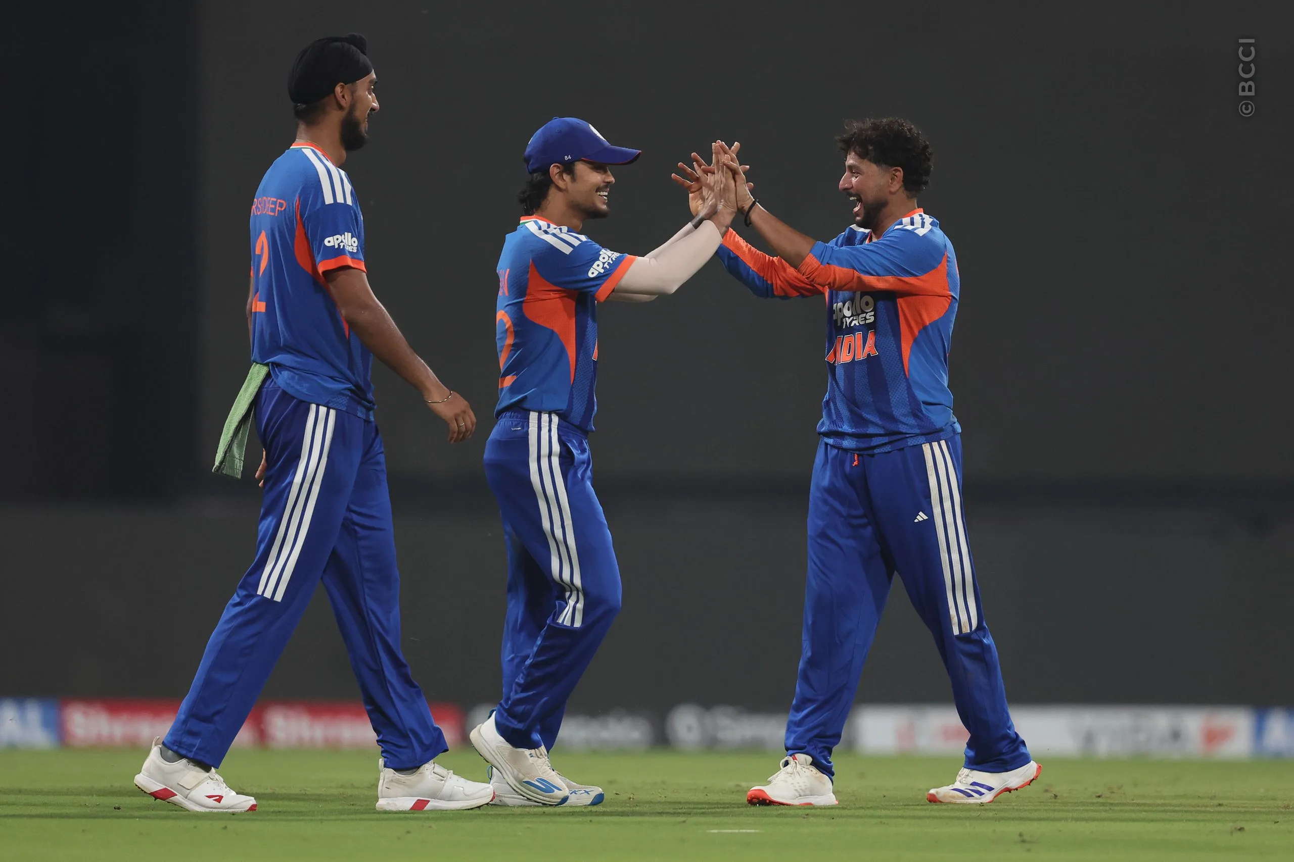 Kuldeep Yadav of India celebrates the wicket of Matthew Forde of West Indies during the 1st T20I match between India and West Indies at the Bharat Ratna Shri Atal Bihari Vajpayee Ekana Cricket Stadium, Lucknow, India on October 6, 2026.Photo: Pankaj Nangia / CREIMAS for BCCI