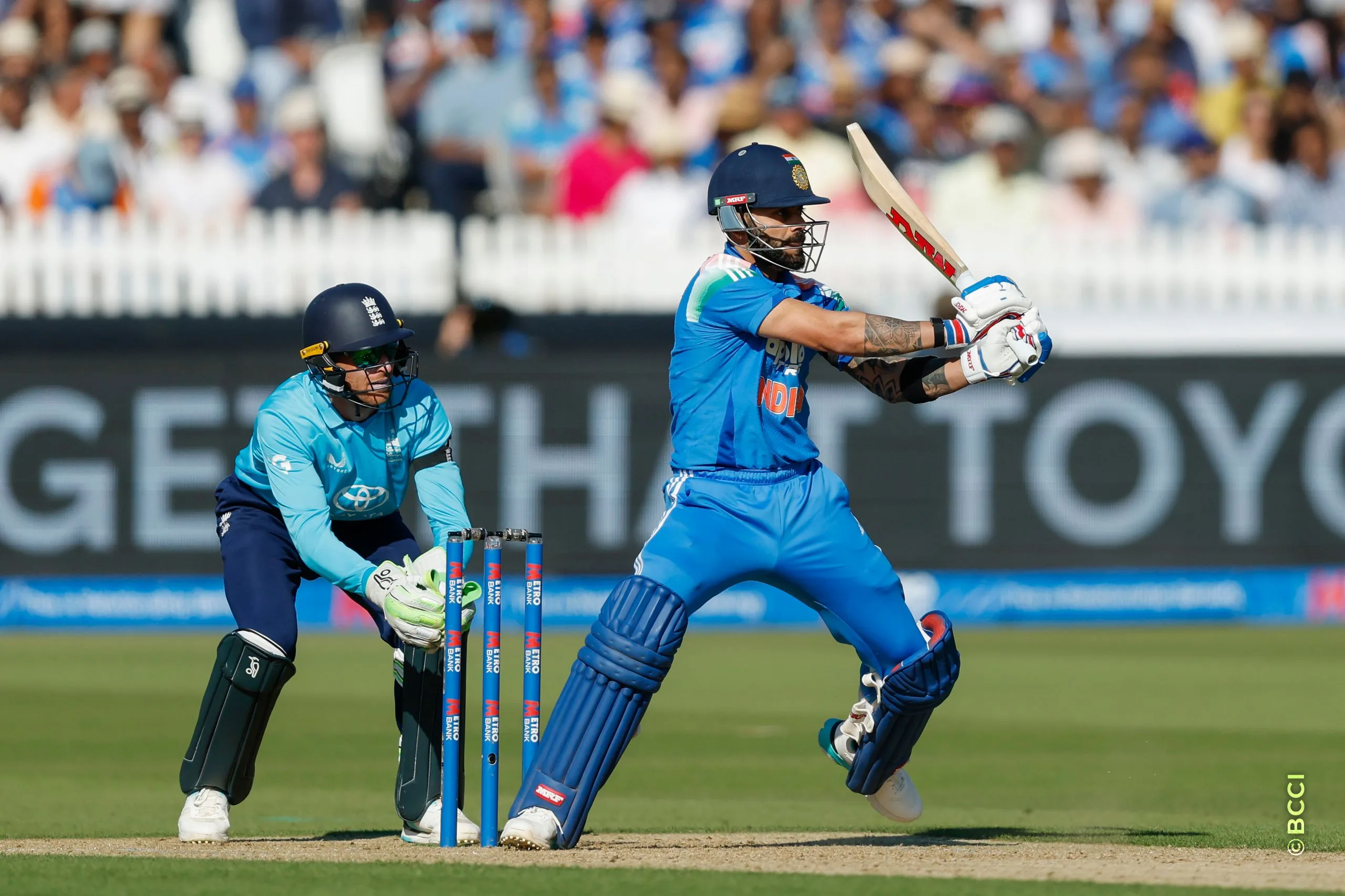 Virat Kohli of India during the 3rd ODI International match between England and India at the Lord's Cricket Ground, London, England on July 19, 2026.Photo: Deepak Malik / CREIMAS for BCCI