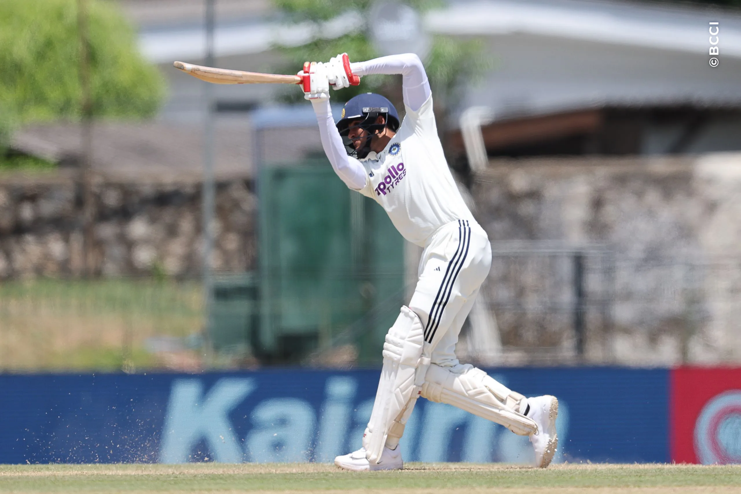 Devdutt Padikkal of India plays a shot during Day 1 of the 2nd Test match between Sri Lanka and India at the Sinhalese Sports Club Ground, Colombo, Sri Lanka, on August 23, 2026.


Photo by Pankaj Nangia / CREIMAS for BCCI