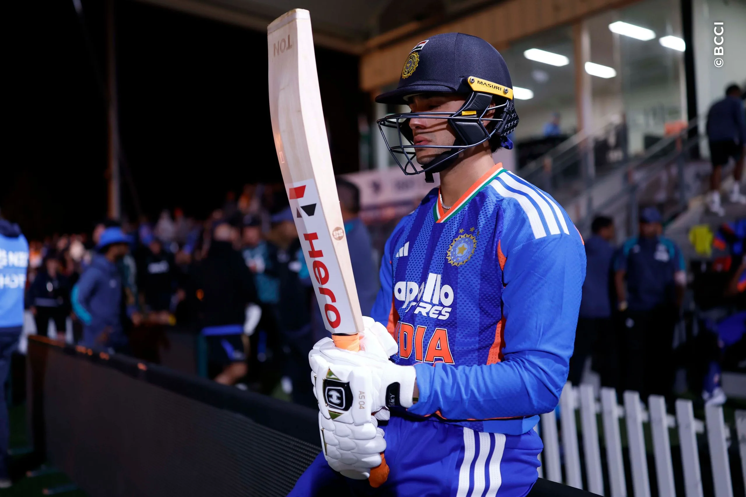 Abhishek Sharma of India during the 1st T20I match between New Zealand and India at the Hagley Oval, Christchurch, New Zealand on October 22, 2026.Photo: Surjeet Yadav / CREIMAS for BCCI