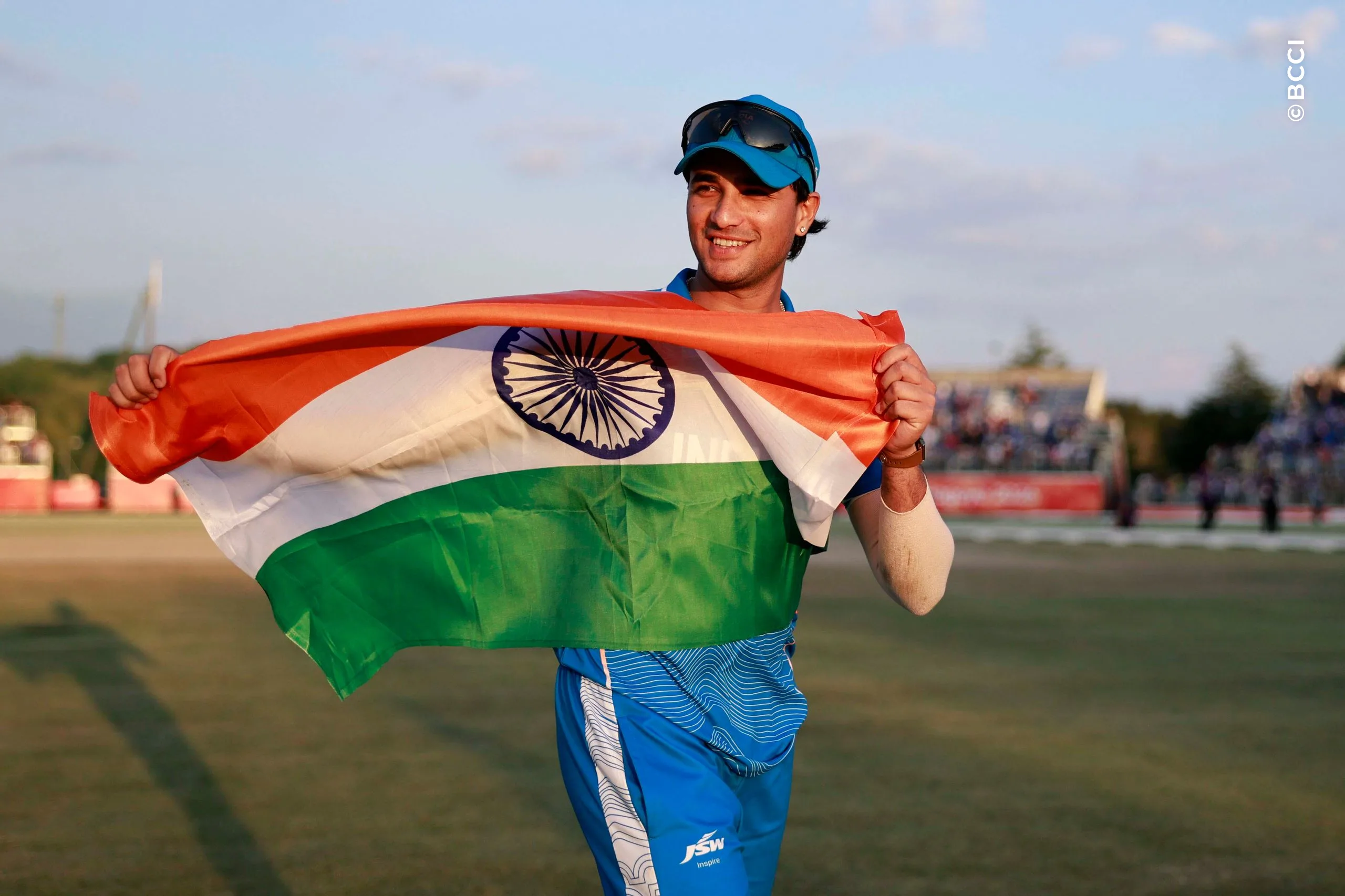 Abhishek Sharma of India during the Final match between the Pakistan and India at Korogi Sports Park, Nisshin, Japan, on October 3, 2026.Photo:  Deepak Malik / CREIMAS for BCCI