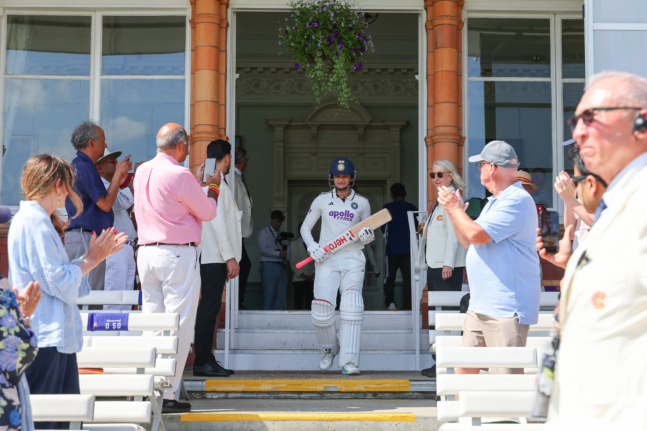 Smriti Mandhana of India during Day 3 of the Only Test match between England Women and India Women at Lord's Cricket Ground, London, England, on July 12, 2026.Photo by Pankaj Nangia / CREIMAS for BCCI