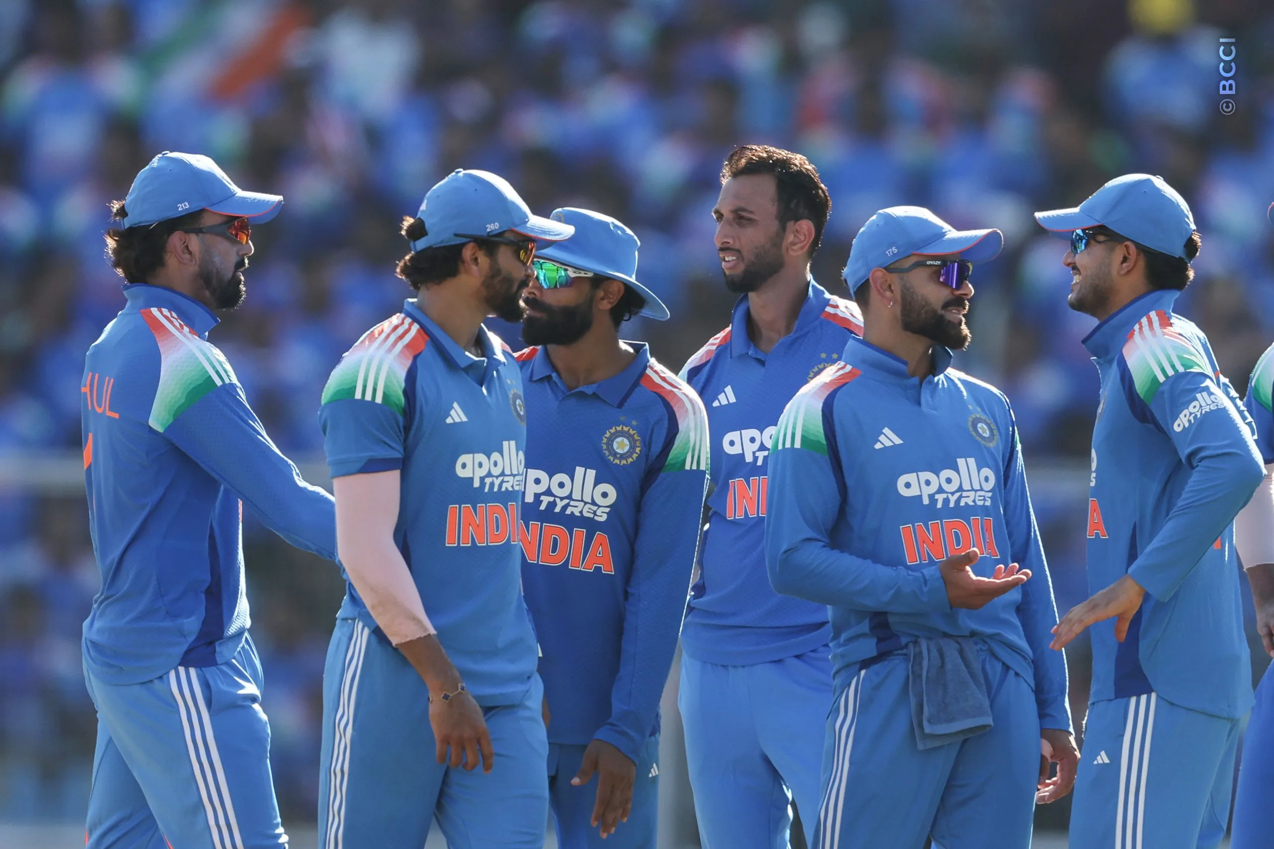 Prasidh Krishna of India  celebrates the wicket of Keacy Carty of West Indies during the 1st ODI match between India and West Indies at the Sports Hub International Cricket Stadium, Thiruvananthapuram India on September 27, 2026.

Photo: Pankaj Nangia / CREIMAS for BCCI