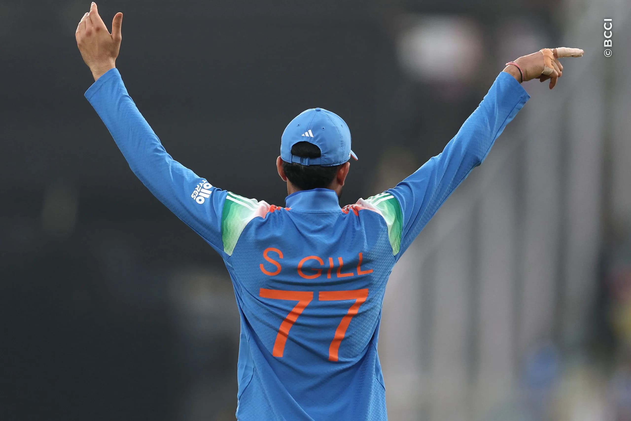Shubman Gill of India gestures during the 2nd ODI match between India and West Indies at the ACA Stadium, Barsapara, Guwahati, India on September 30, 2026.

Photo: Pankaj Nangia / CREIMAS for BCCI