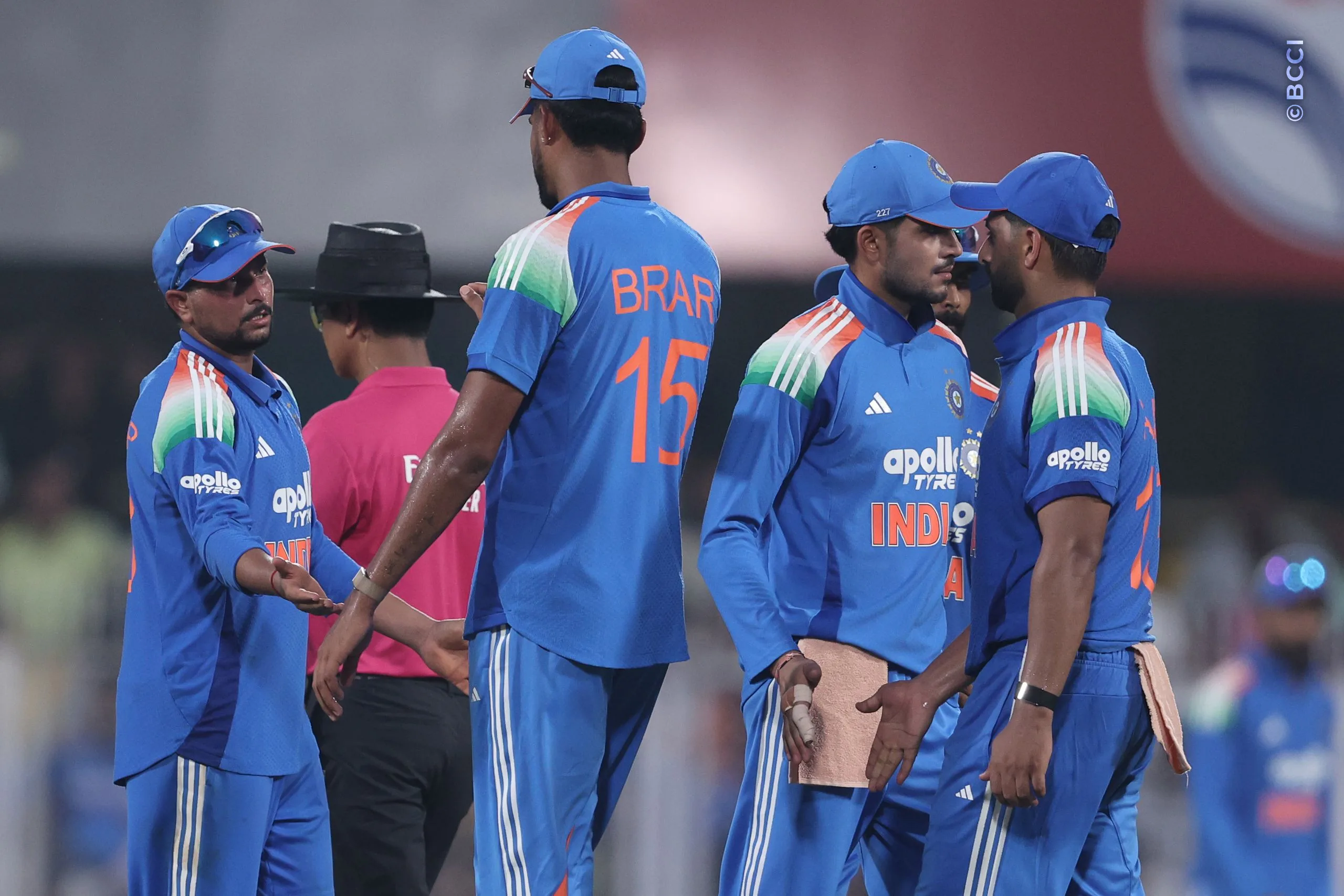 Kuldeep Yadav of India celebrates the wicket of Shai Hope of West Indies during the 2nd ODI match between India and West Indies at the ACA Stadium, Barsapara, Guwahati, India on September 30, 2026.

Photo: Pankaj Nangia / CREIMAS for BCCI