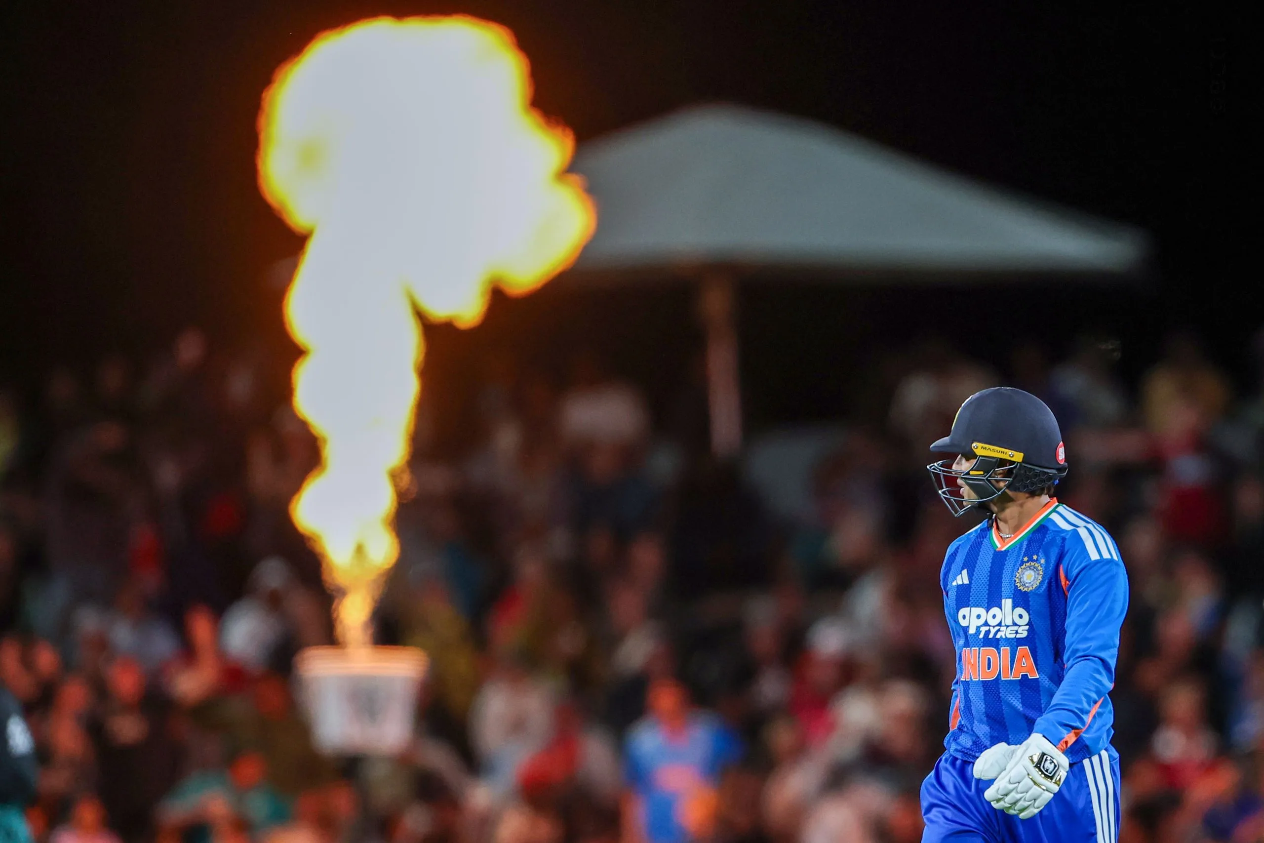 Abhishek Sharma of India during the 2nd T20I match between New Zealand and India at the Hagley Oval, Christchurch, New Zealand on October 24, 2026.Photo: Surjeet Yadav / CREIMAS for BCCI