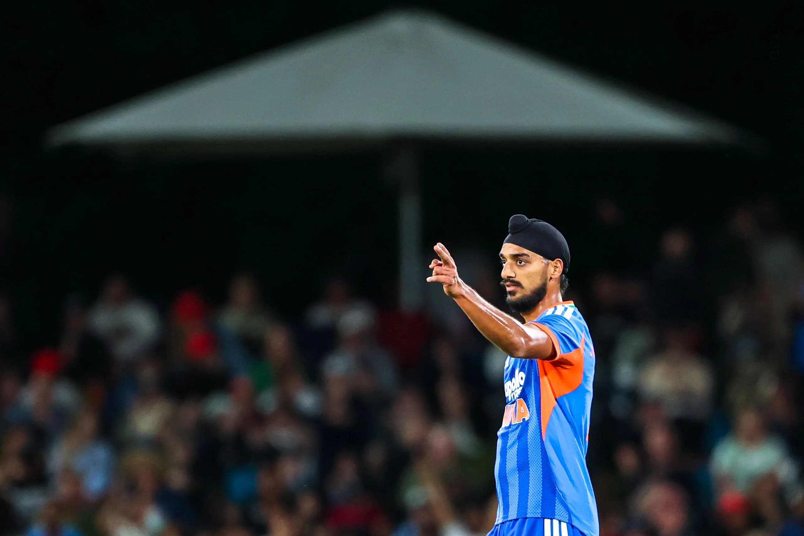Arshdeep Singh of India celebrates the wicket of Glenn Phillips of New Zealand during the 2nd T20I match between New Zealand and India at the Hagley Oval, Christchurch, New Zealand on October 24, 2026.Photo: Surjeet Yadav / CREIMAS for BCCI