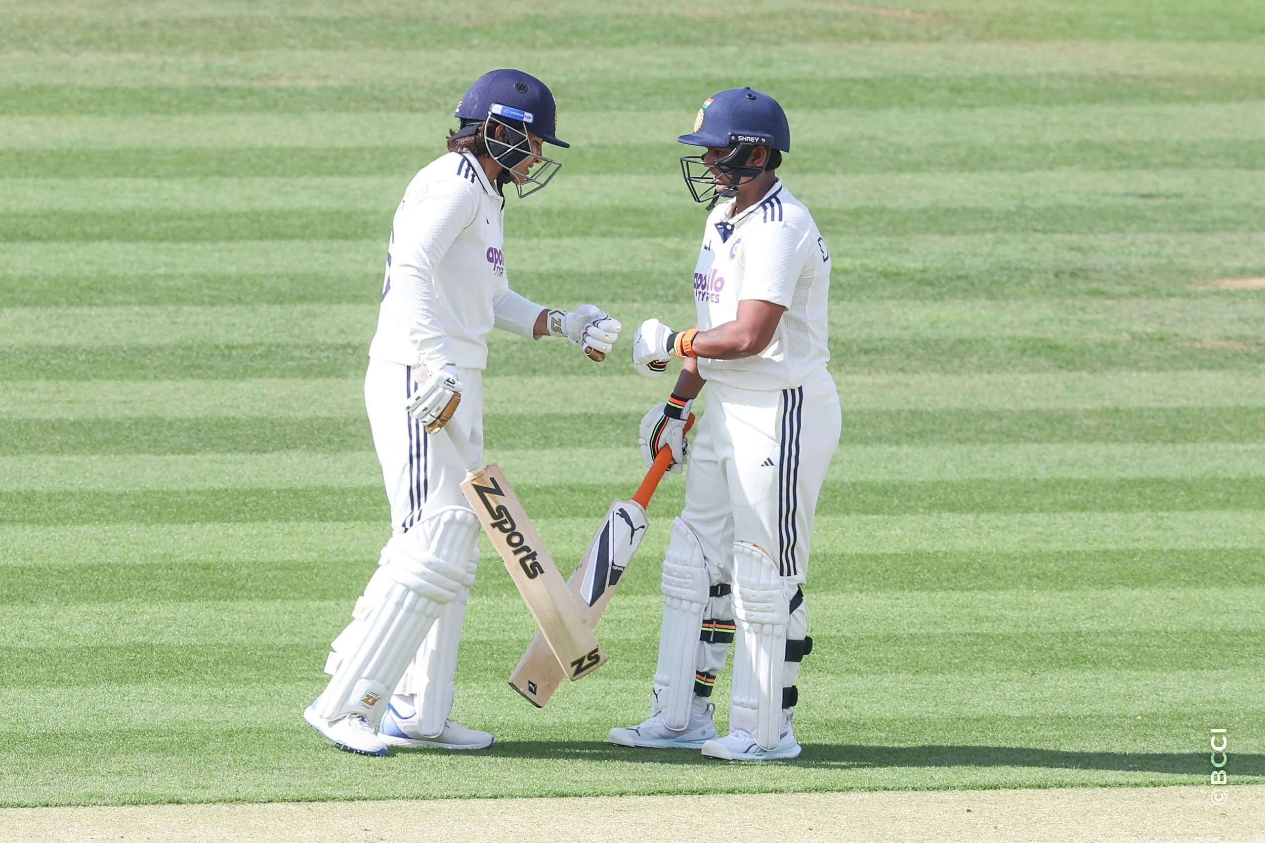 Sneh Rana of India and Deepti Sharma of India during Day 1 of the Only Test match between England Women and India Women at Lord's Cricket Ground, London, England, on July 10, 2026.Photo by Pankaj Nangia / CREIMAS for BCCI