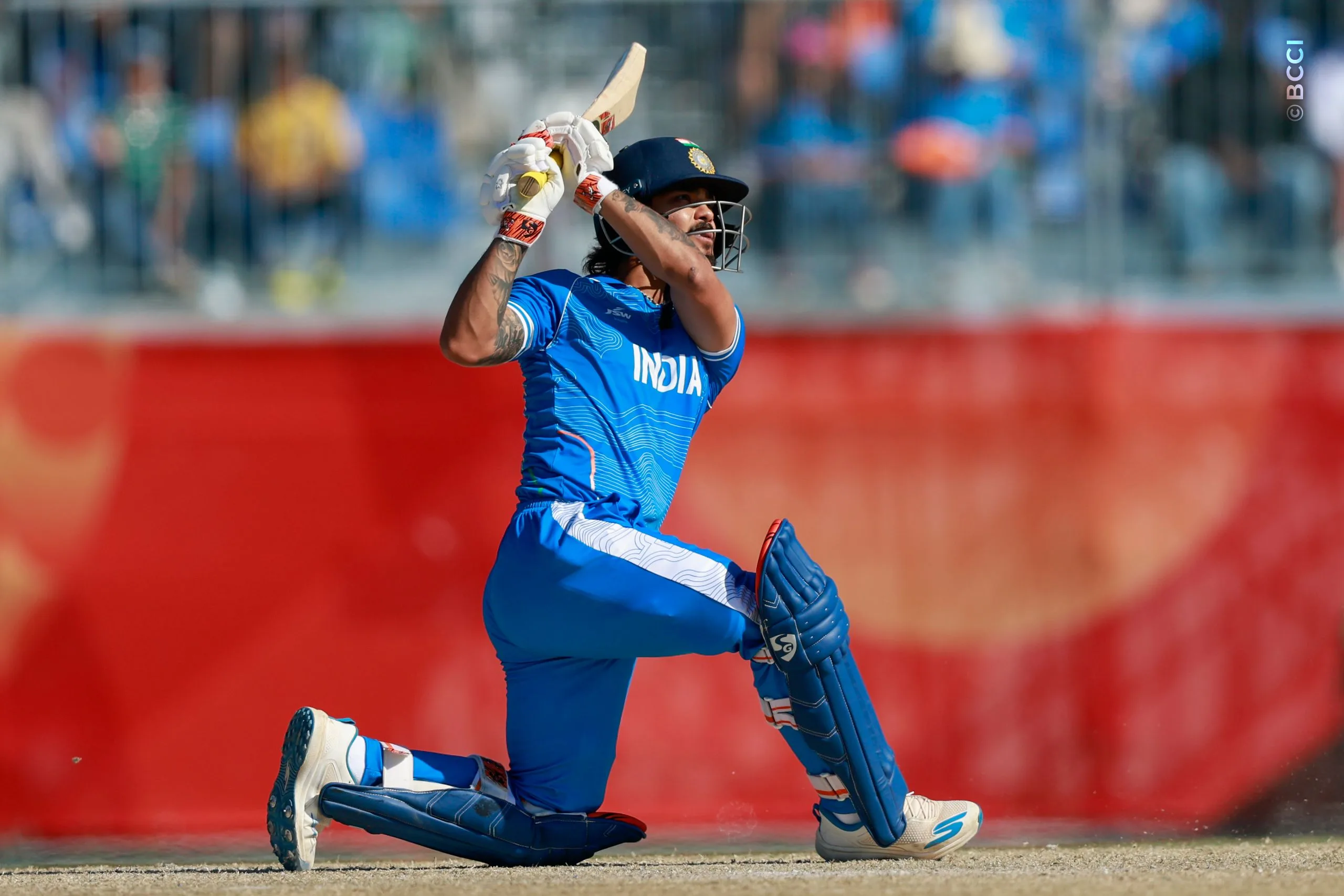 Ishan Kishan of India plays a shot during the Semi-Final match between the India and the Sri Lanka at Korogi Sports Park, Nisshin, Japan, on October 1, 2026.

Photo:  Deepak Malik / CREIMAS for BCCI