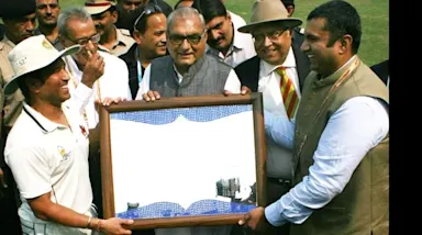 Sachin Tendulkar felicitated at HCA