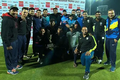 India B triumph over Karnataka to lift Deodhar Trophy