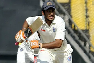 Juneja (201*) and Axar (110) secure 1st inns lead for Gujarat