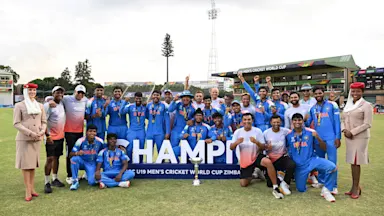 BCCI congratulates India Under-19 team on sixth ICC Under-19 World Cup triumph