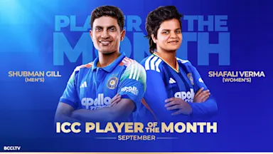Captain Shubman Gill clinches record fifth ICC POTM; Vice-captain Shafali Verma bags her second