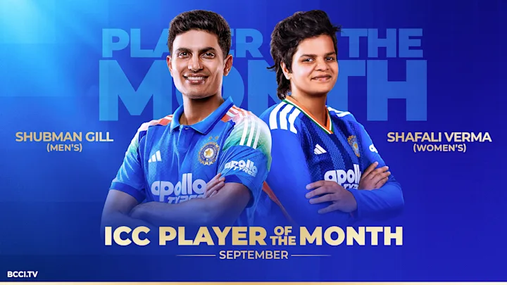 Captain Shubman Gill clinches record fifth ICC POTM; Vice-captain Shafali Verma bags her second