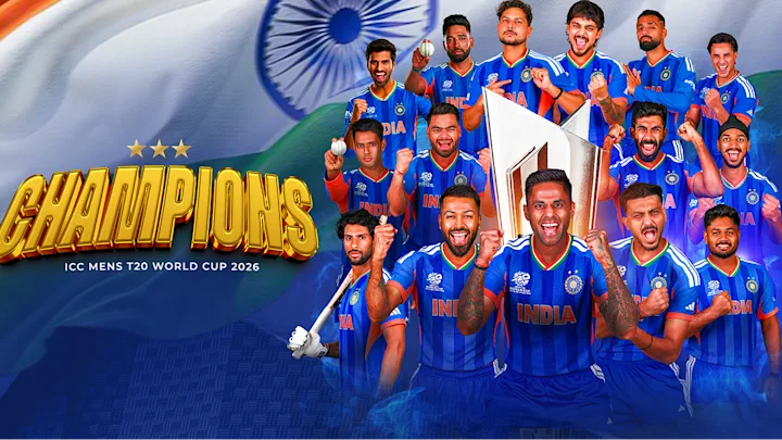 Sumptuous India script history with third ICC Men's T20 World Cup title win