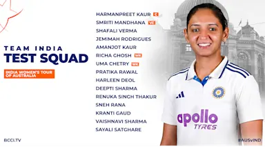 India’s squad for Test against Australia Women & India A squad for ACC Rising Stars Asia Cup announced