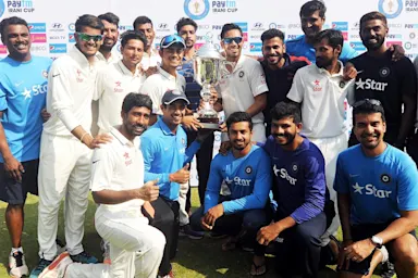 Saha, Pujara help Rest of India to Irani Cup win