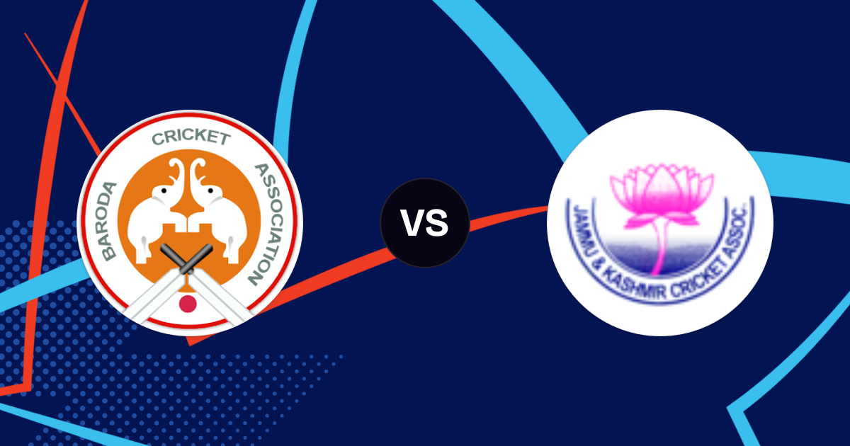 Baroda vs J&K: Baroda vs Jammu & Kashmir, Match 33, 26 Oct 2026 – Match ...